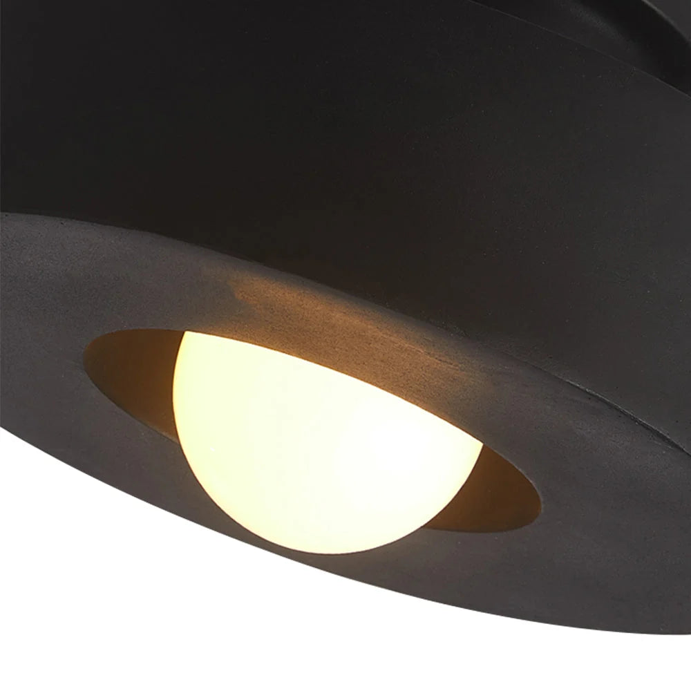 Flush-Mount Ceiling Light Matte Ceramic-Look Integrated LED & Dimmable