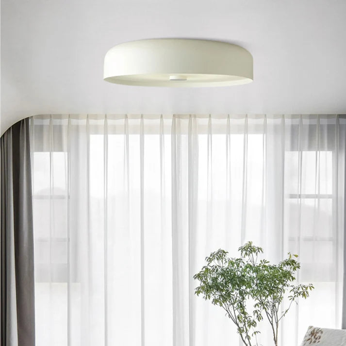 Flush Mount Ceiling Light Mid-Century Integrated LED 3-Color Switch