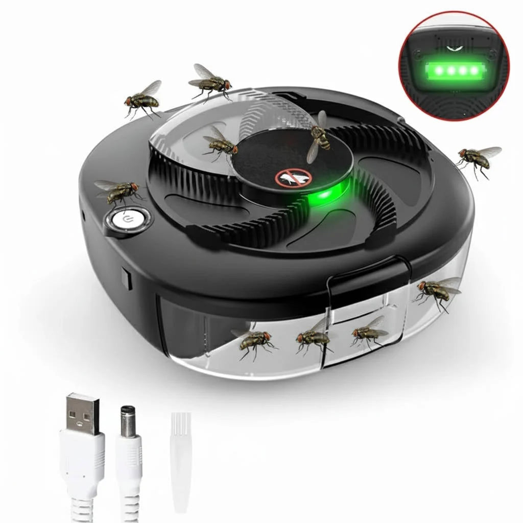 Fly Trap Rotating Arm USB Rechargeable 72-Hour Battery