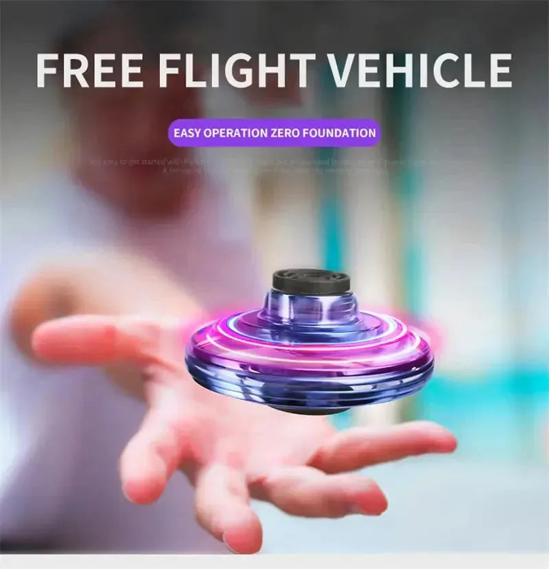 Flying Spinner Toy 2-Pack LED Lights USB Rechargeable