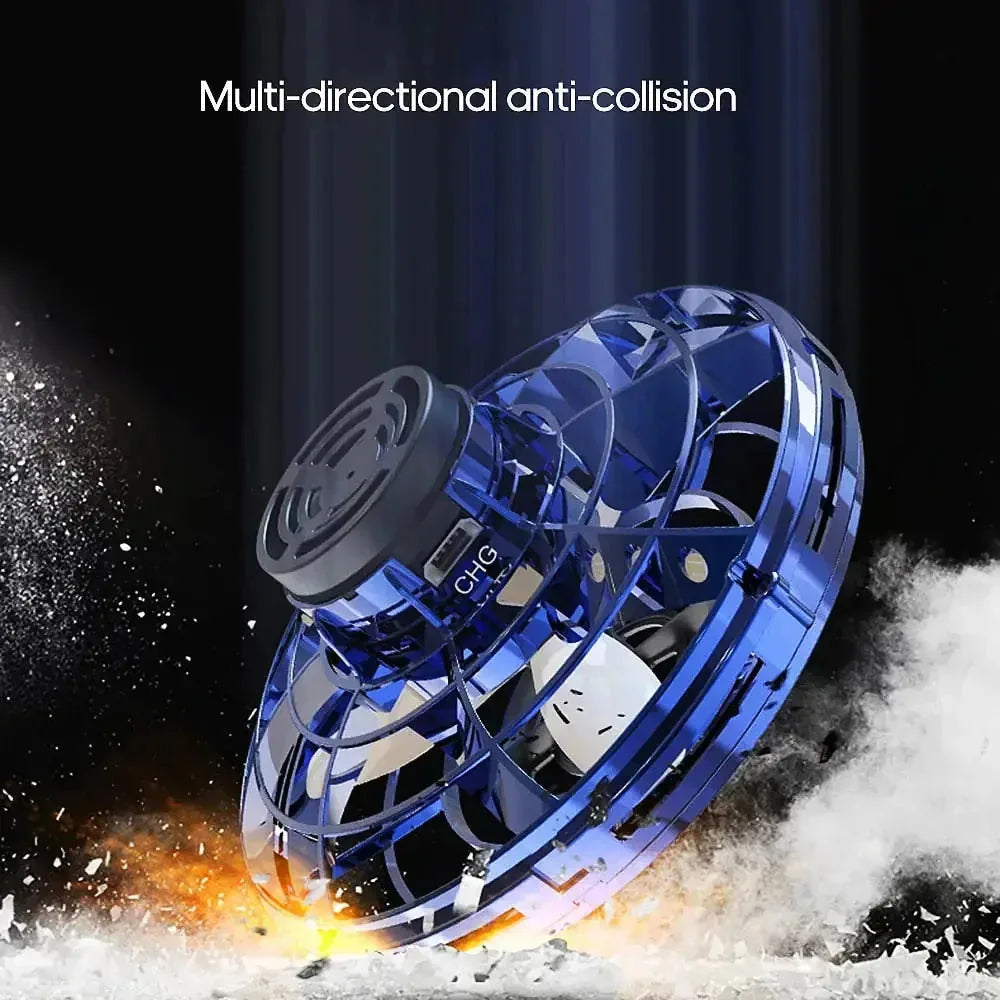 Flying Spinner Toy 2-Pack LED Lights USB Rechargeable