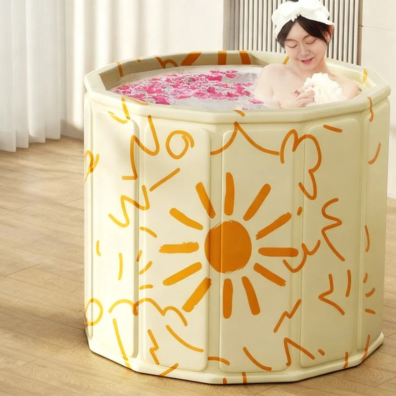 Foldable Bathtub PVC Portable Space-Saving