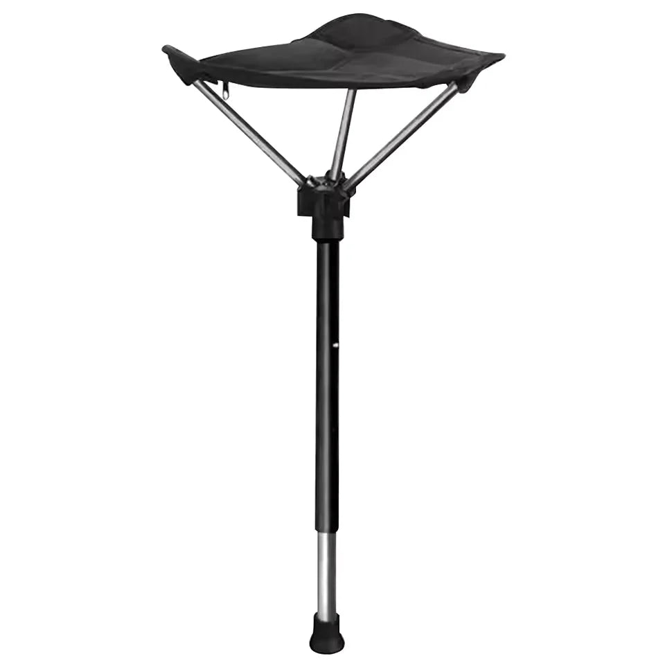 Folding Camping Stool Adjustable Height Lightweight Compact Design