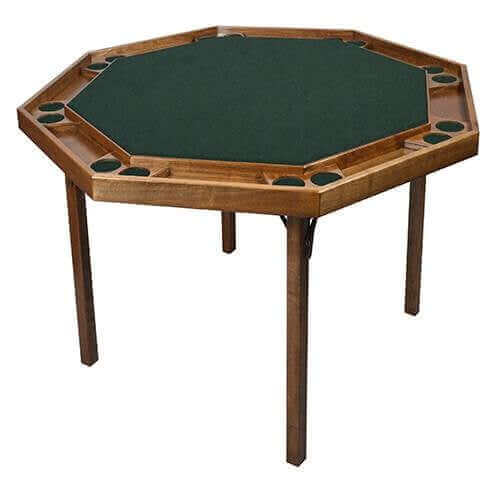 Folding Poker Table Steel Legs Seats 8 Custom Upholstery
