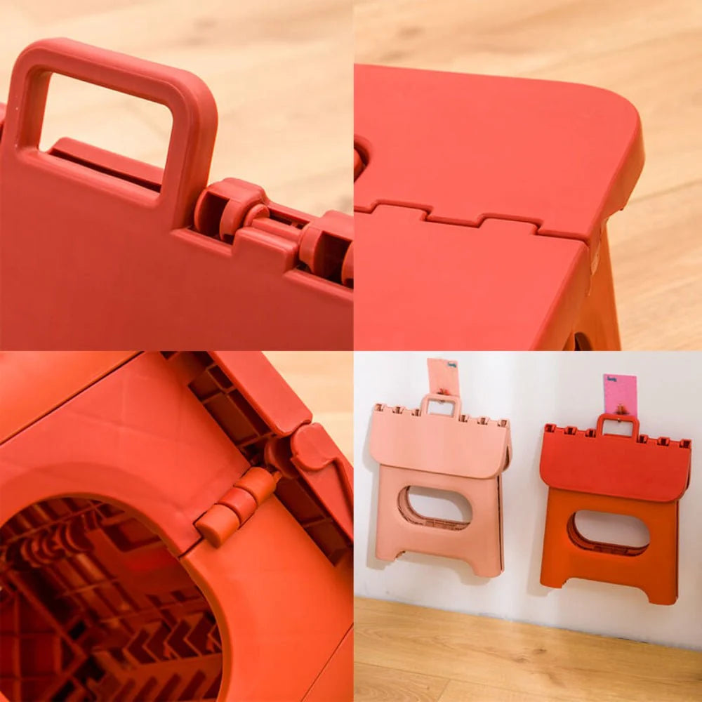 Folding Step Stool Non-Slip Foldable With Carry Handle