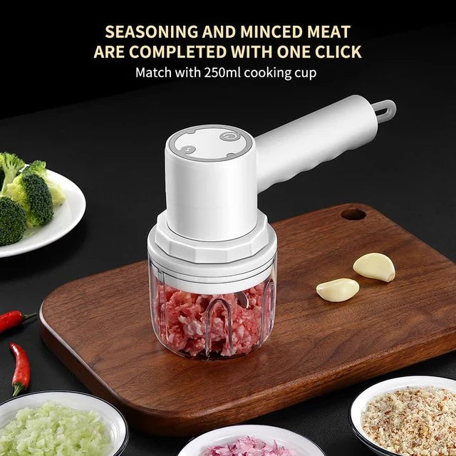 Food Chopper & Mixer Cordless USB Rechargeable