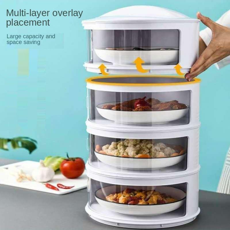 Food Cover Transparent Stackable Sliding Doors