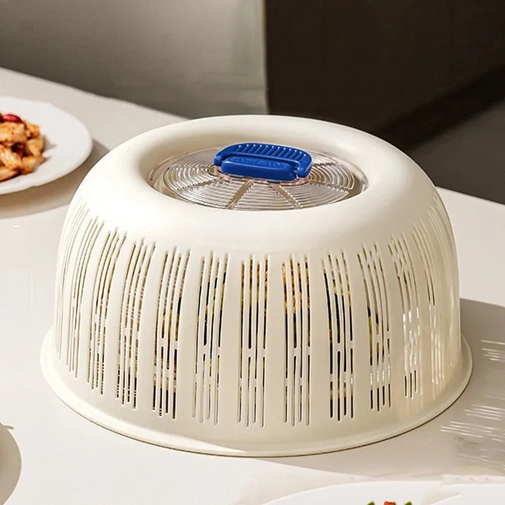 Food Cover With Draining Basket Breathable Insect Protection