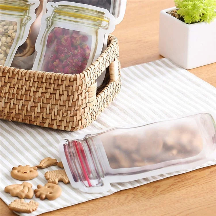 Food Storage Bags Zip-Top Closure 150ml Capacity