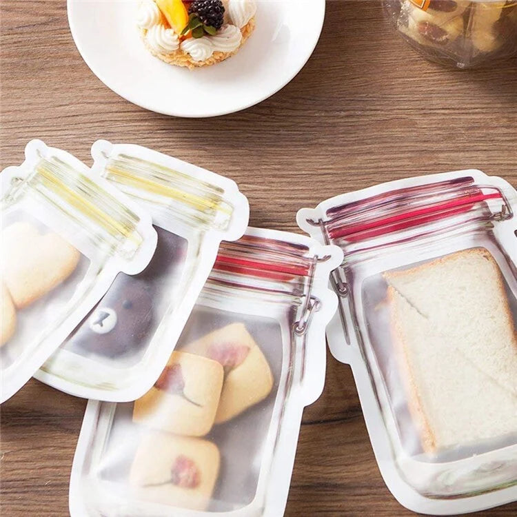 Food Storage Bags Zip-Top Closure 150ml Capacity