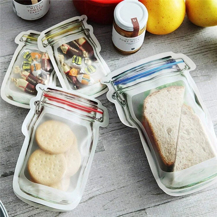 Food Storage Bags Zip-Top Closure 150ml Capacity