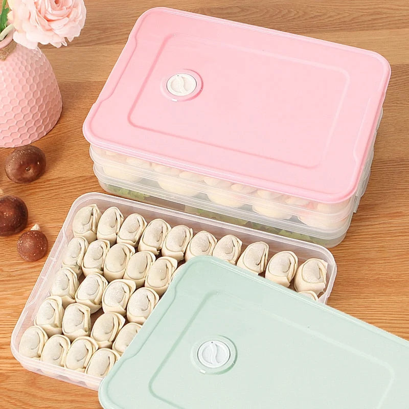Food Storage Container Stackable Leak-Proof Transparent