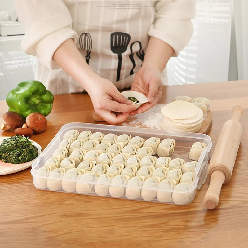 Food Storage Container Stackable Leak-Proof Transparent