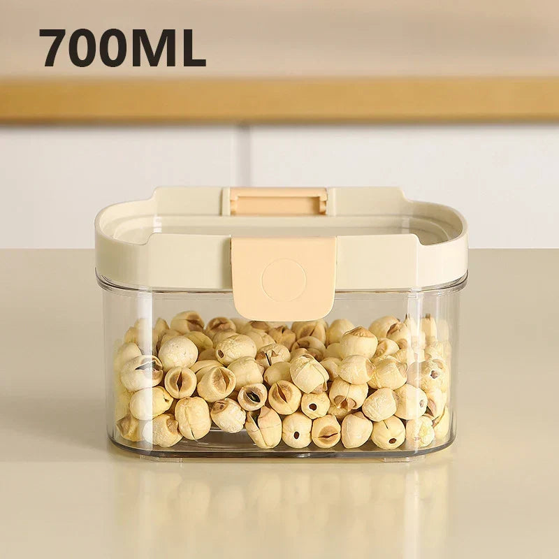 Food Storage Container Transparent Stackable Airtight Snap-Lock Lid