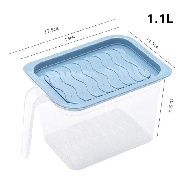 Food Storage Container Transparent Stackable Design