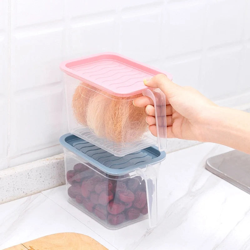Food Storage Container Transparent Stackable Design