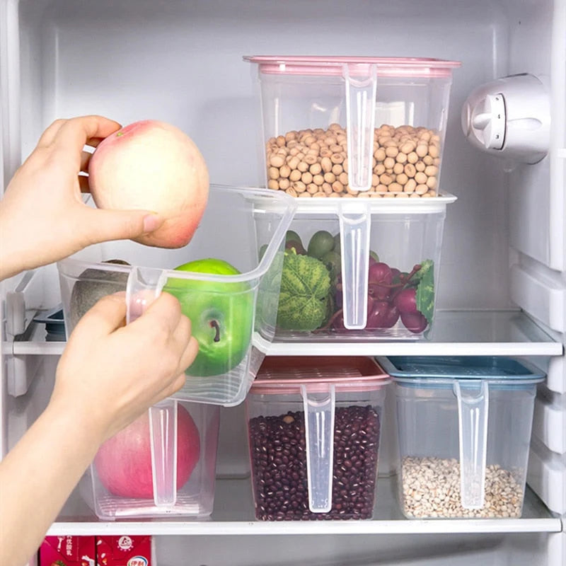 Food Storage Container Transparent Stackable Design