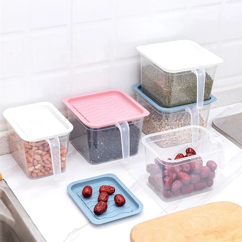 Food Storage Container Transparent Stackable Design