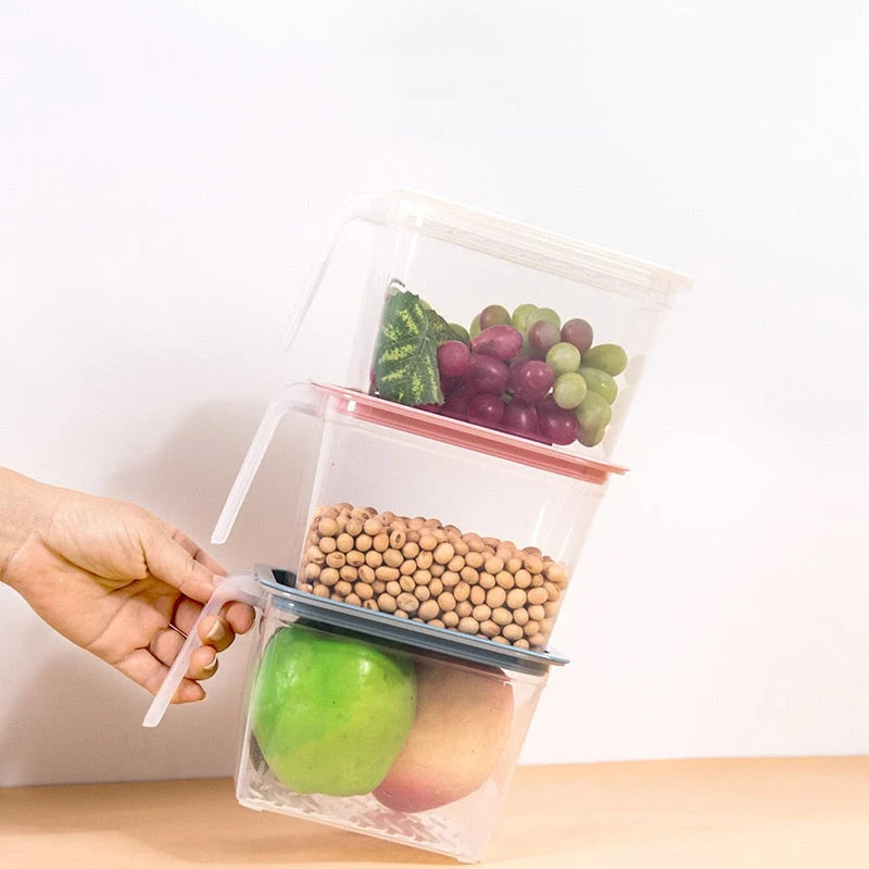 Food Storage Container Transparent Stackable Design