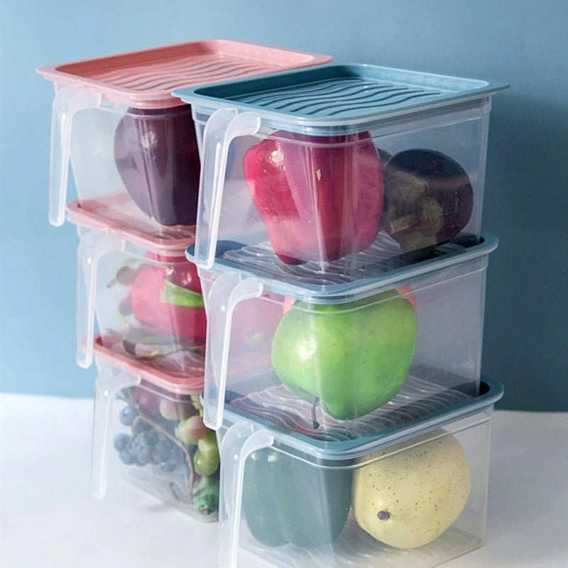 Food Storage Container Transparent Stackable Design