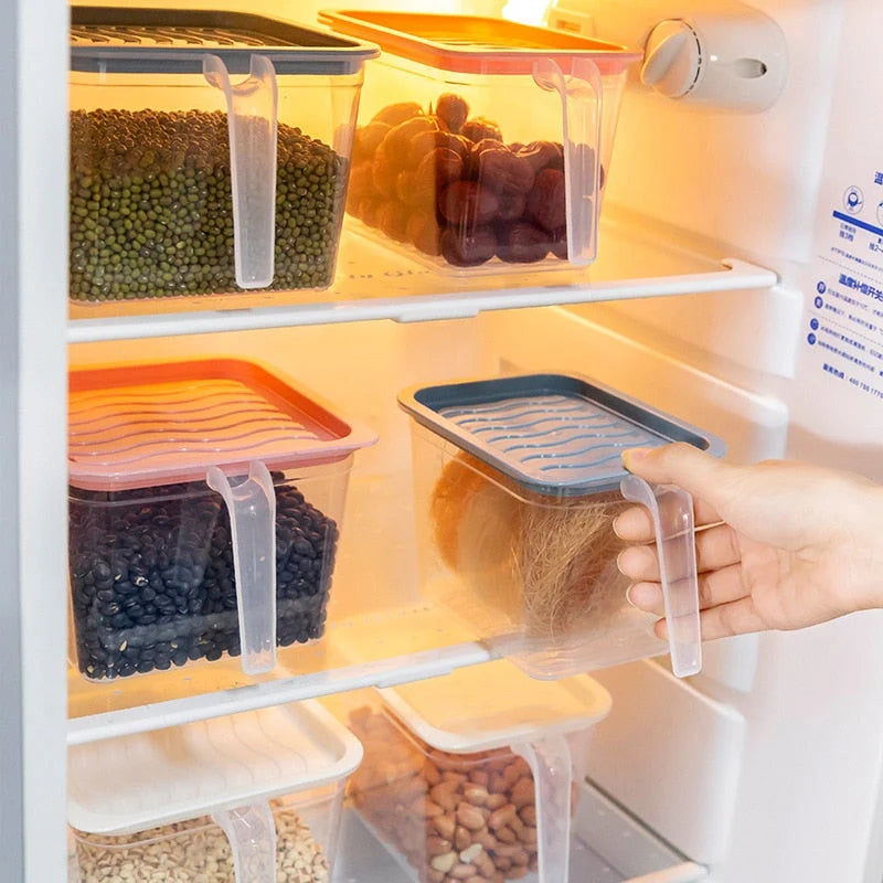 Food Storage Container Transparent Stackable Design