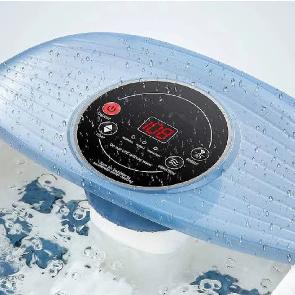 Foot Bath Temperature-Controlled Bubble Jets & Massage Rollers