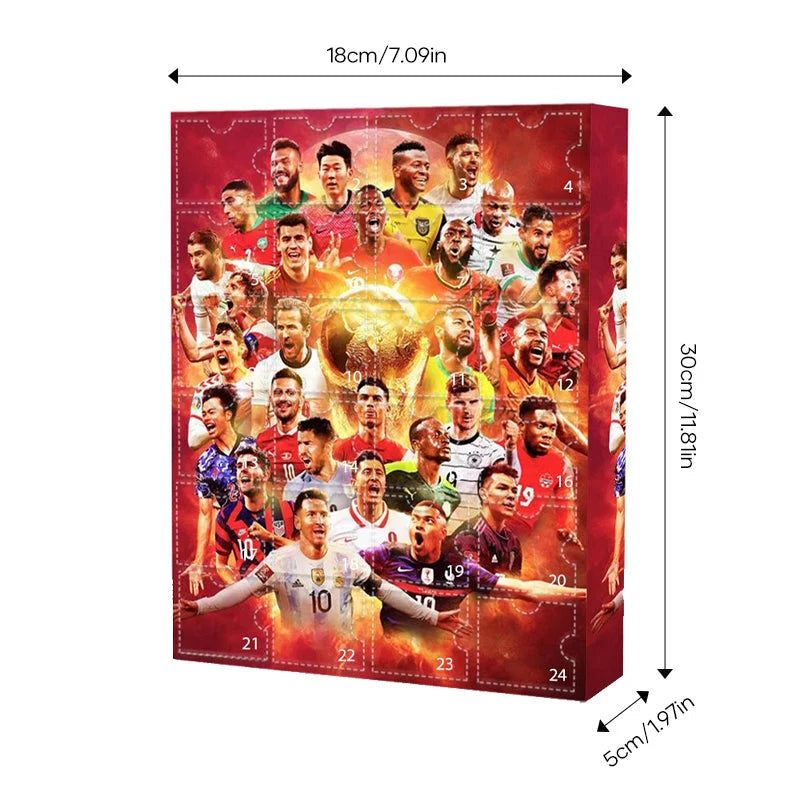 Football Advent Calendar 24 Miniature Figures
