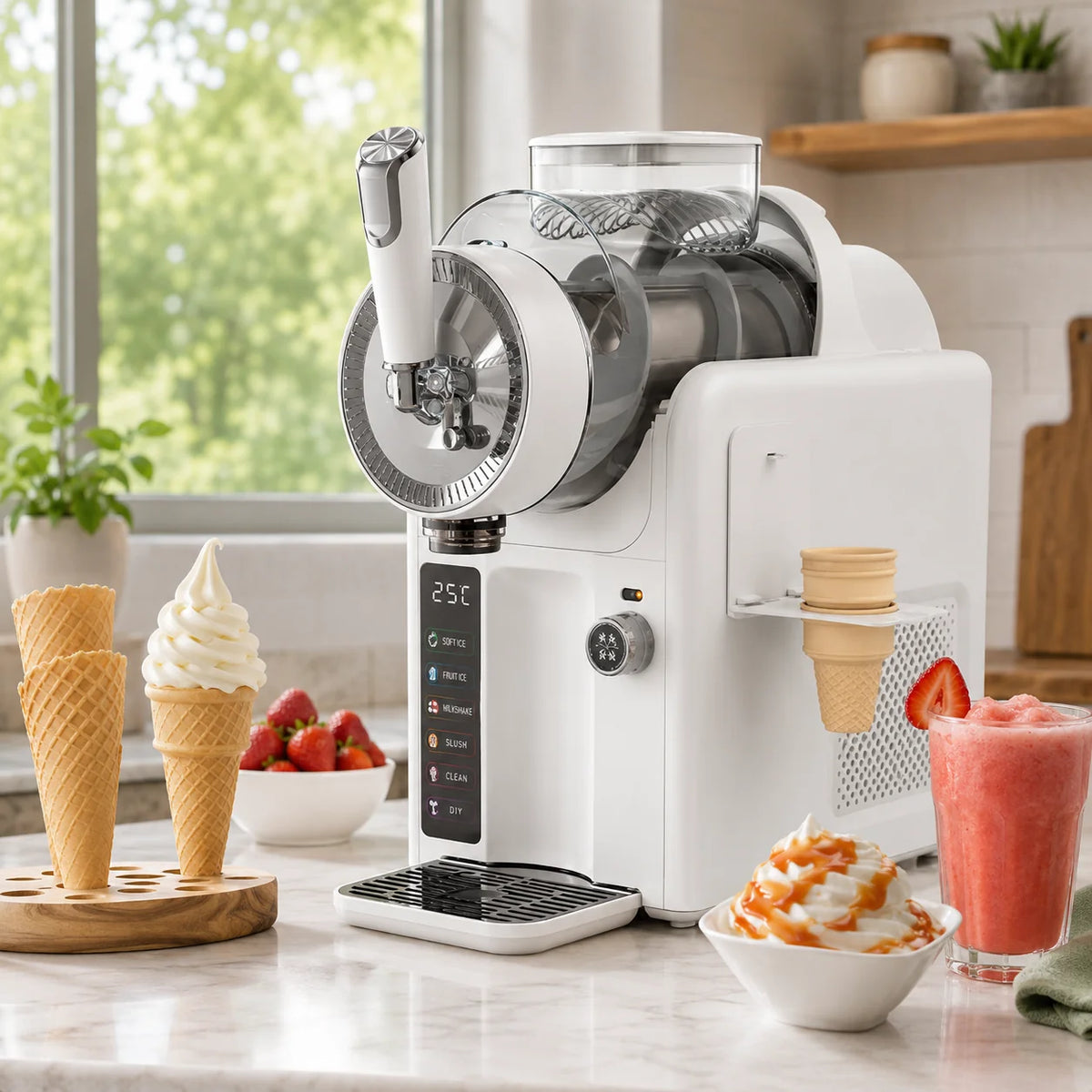 Frozen Drink Maker Continuous Slush Removable Bowl & Auger