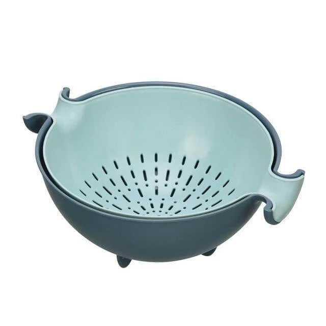 Fruit And Vegetable Colander Double-Layer Stackable Drain Basket