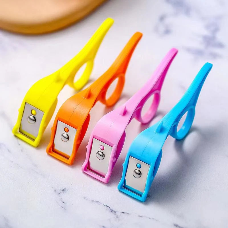 Fruit Peeler Stainless Steel Blade Finger-Clasp Grip BPA-Free