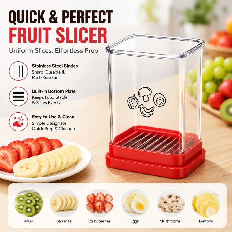 Fruit Slicer Cup-Style 8 Stainless Steel Blades