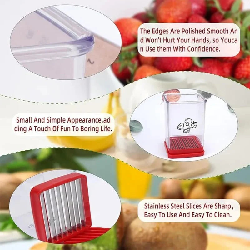 Fruit Slicer Cup-Style 8 Stainless Steel Blades