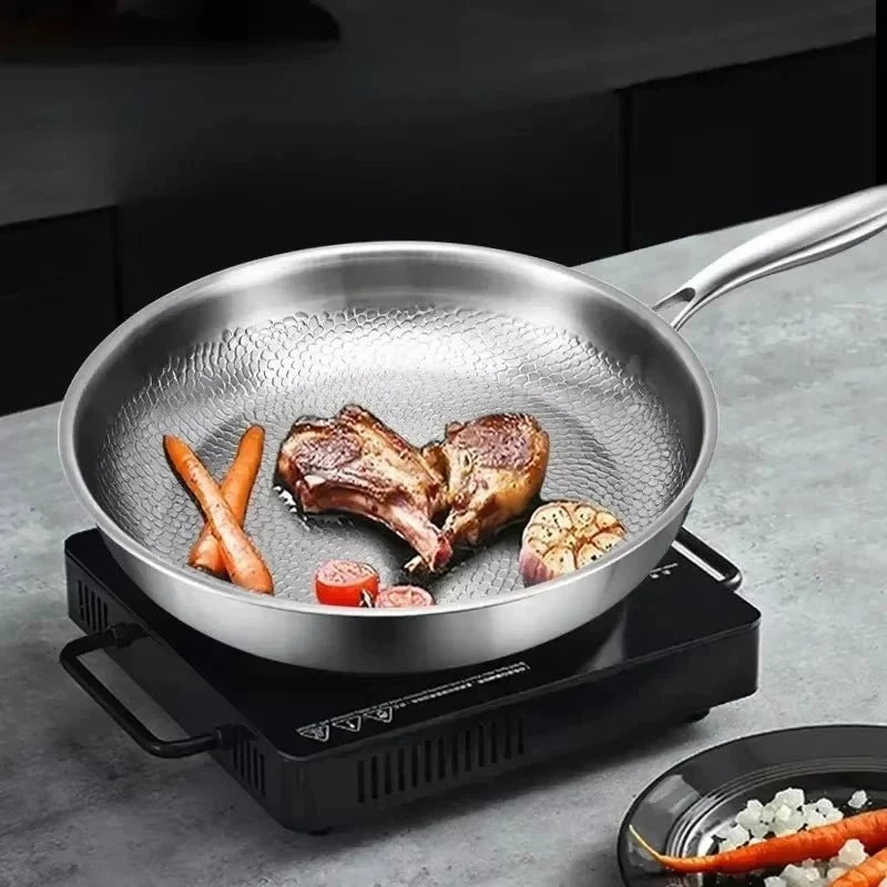 Frying Pan 100% Titanium Hammered Non-Stick Induction Compatible