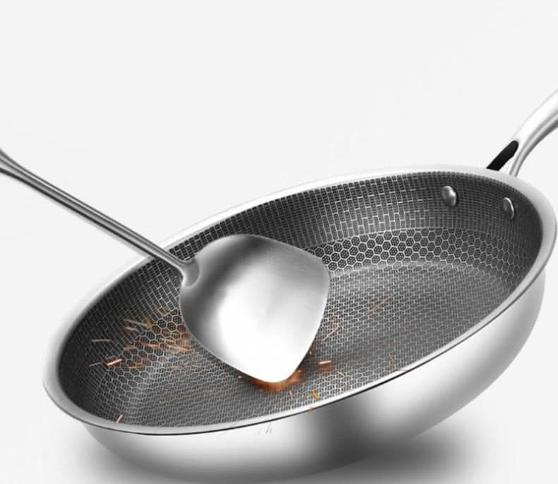 Frying Pan Stainless Steel Non-Stick 34 cm