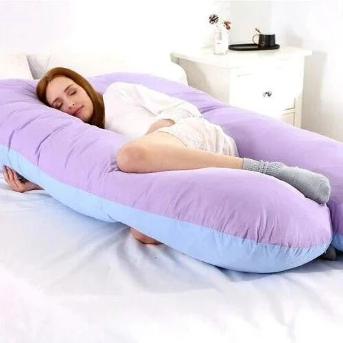 Full Body Pillow U-Shaped Shredded Memory Foam & Jersey Cover