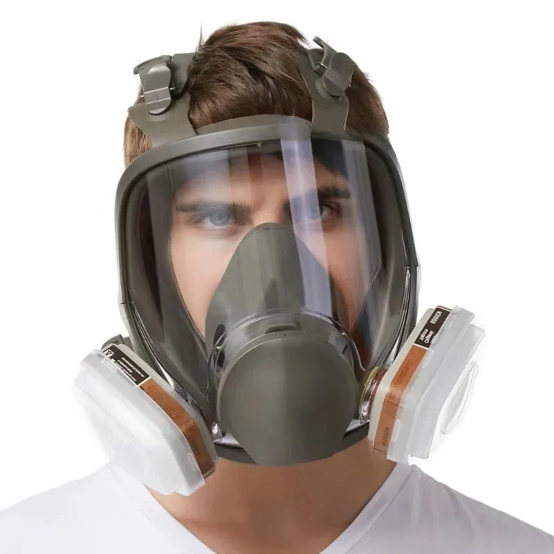 Full Face Respirator Mask 99.97% Filtration Anti-Fog Lens