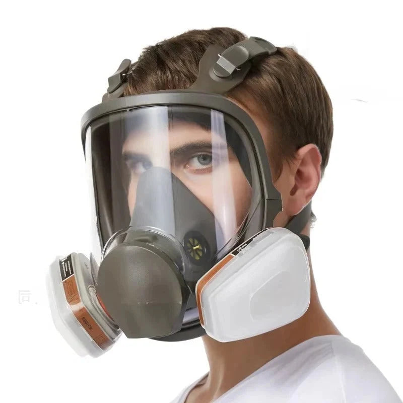 Full Face Respirator Mask 99.97% Filtration Anti-Fog Lens