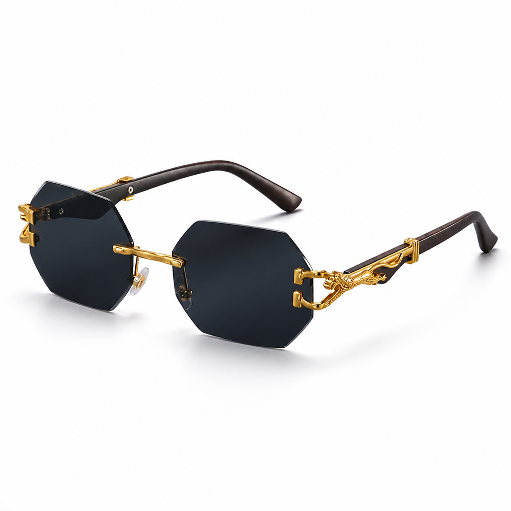 Full UV & Scratch-Resistant Hexagonal Frame Sunglasses