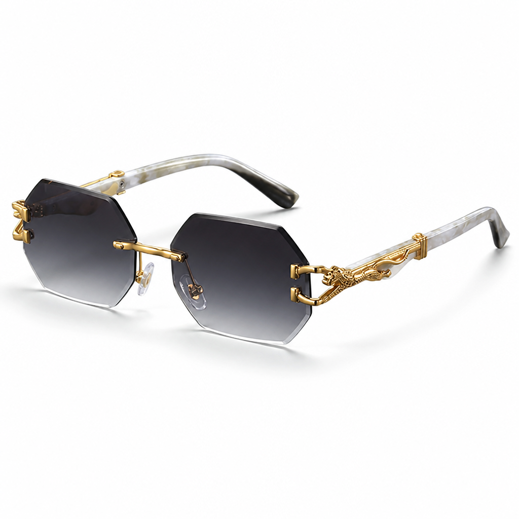 Full UV & Scratch-Resistant Hexagonal Frame Sunglasses