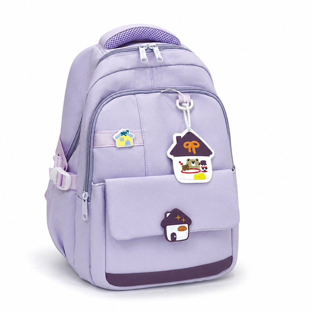 Fun Cartoon Padded Multi-Compartment Kids Backpack