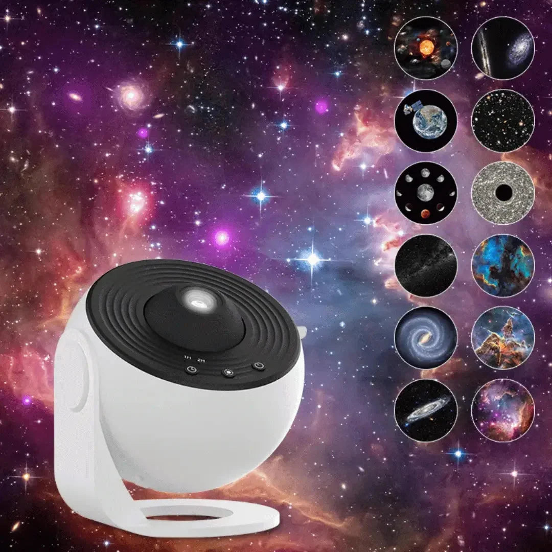 Galaxy Projector 12 Interchangeable Discs Silent Rotation & Timer