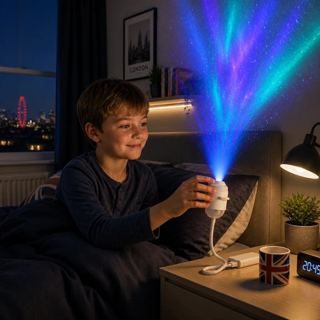Galaxy Projector Star & Aurora Effects Dimmable USB-Powered Light