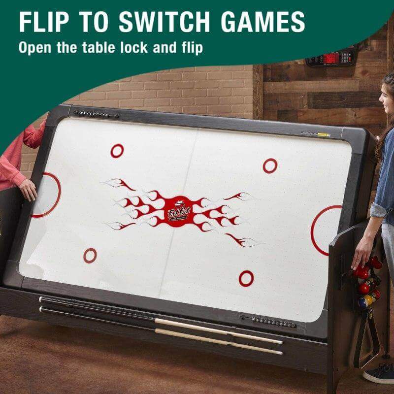 Game Table 3-in-1 Billiards Air Hockey & Table Tennis