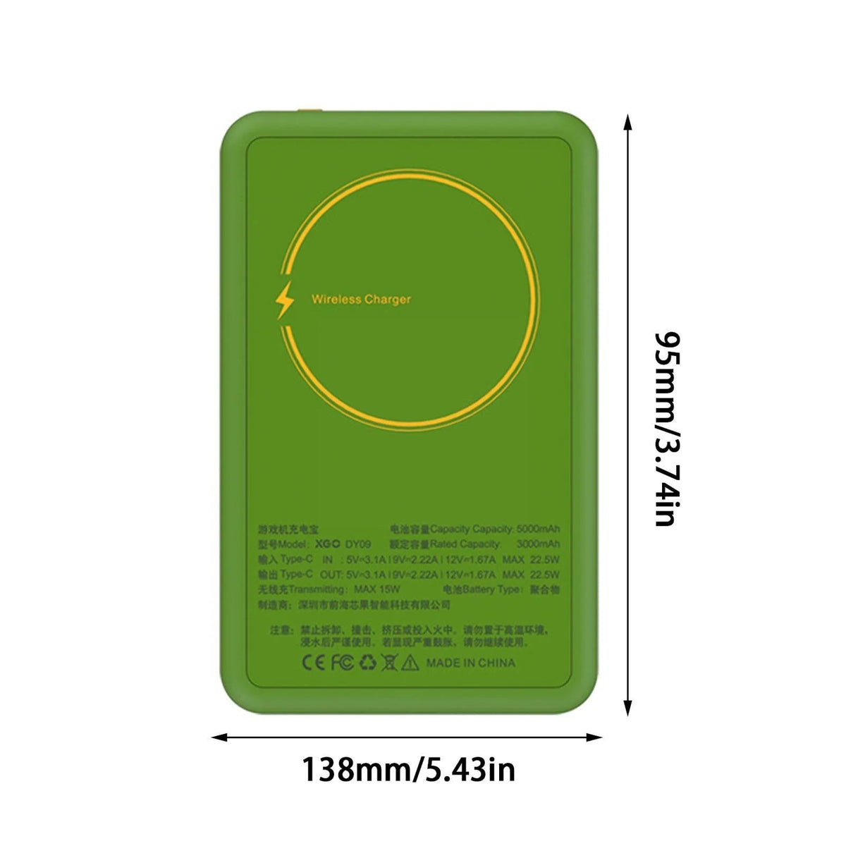 Gaming Power Bank 500 Built-In Games Magnetic Wireless Charging