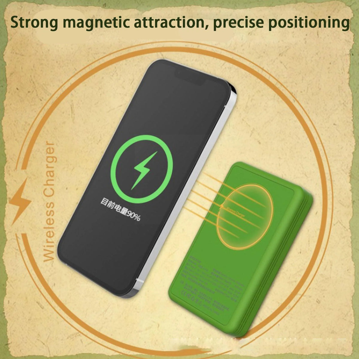 Gaming Power Bank 500 Built-In Games Magnetic Wireless Charging