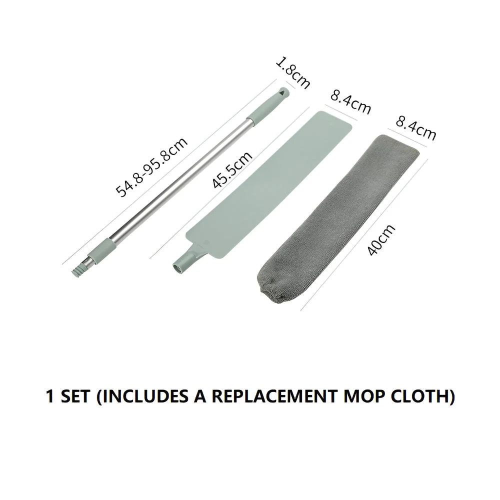 Gap Cleaning Mop Flat Retractable Head Washable Microfiber