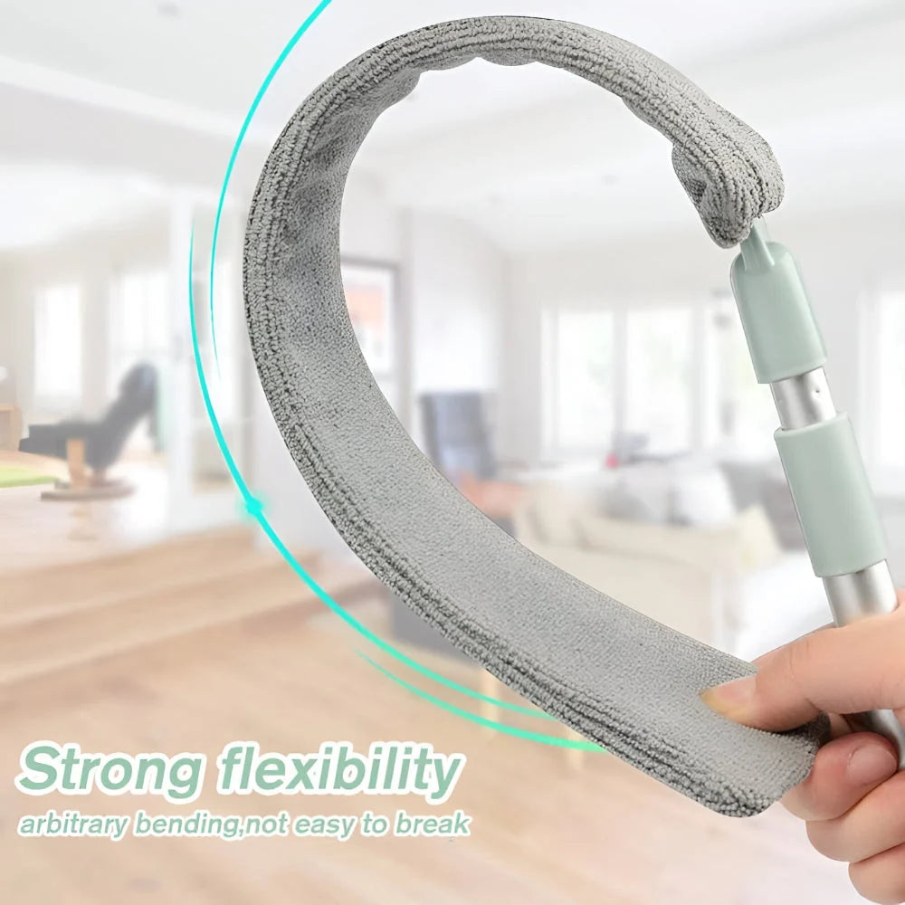 Gap Cleaning Mop Flat Retractable Head Washable Microfiber