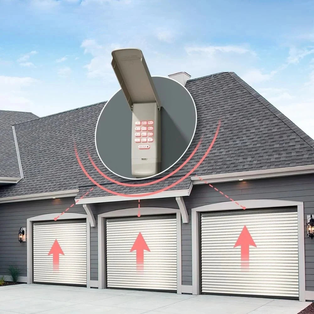 Garage Door Keypad Wireless Rolling Code 3-Channel