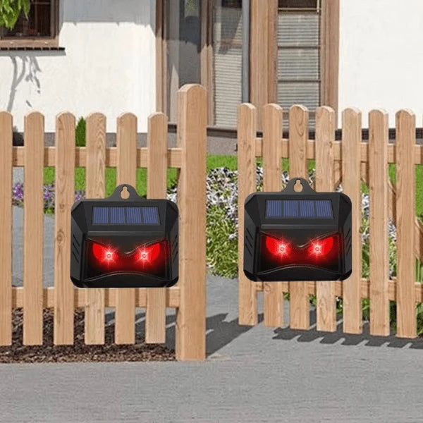 Garden Animal Repellent Solar-Powered Ultrasonic Set of 2
