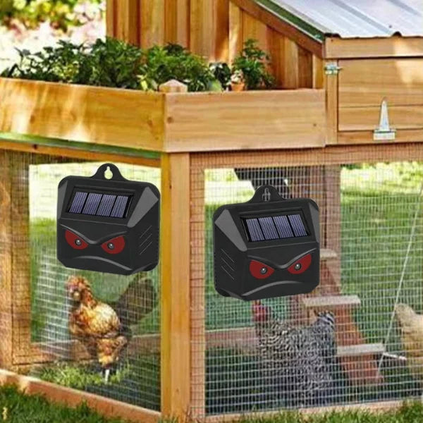 Garden Animal Repellent Solar-Powered Ultrasonic Set of 2